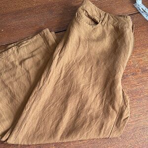 J Jill olive brown lightweight slacks